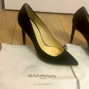 Balmain black suede pumps Size 36